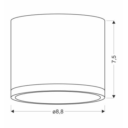 LED Takbelysning TUBA LED/9W/230V