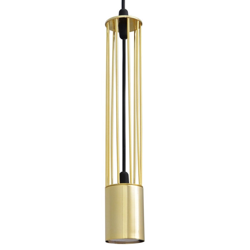 LED Takkkrona på ett snöre  BARS 1xGU10/4,8W/230V gold