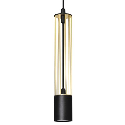 LED Takkkrona på ett snöre  BARS 3xGU10/4,8W/230V gold/svart 