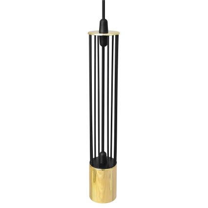 LED Takkkrona på ett snöre  BARS 3xGU10/4,8W/230V svart /gold