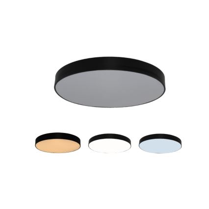 LED-taklampa 135W/230V 3000/4000/6500K Ø 80 cm svart