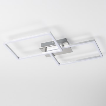 LED-taklampa 17W/230V mattkrom