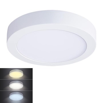 LED-taklampa 18W/230V 3000/4000/6000K Ø 22,5 cm vit