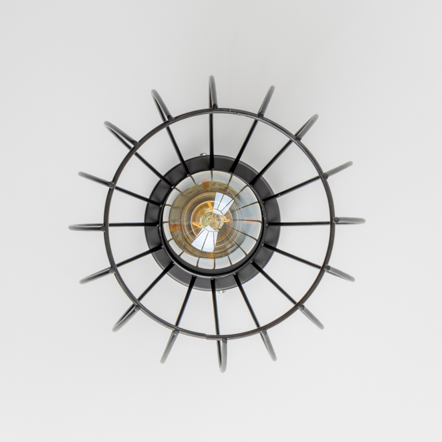 LED-taklampa 1xE27/6,5W/230V svart