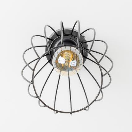 LED-taklampa 1xE27/6,5W/230V svart