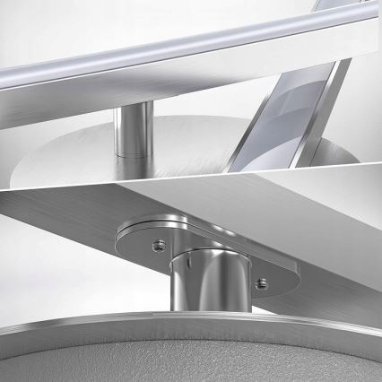 LED-taklampa 2 x 6 W, 230 V, blank krom