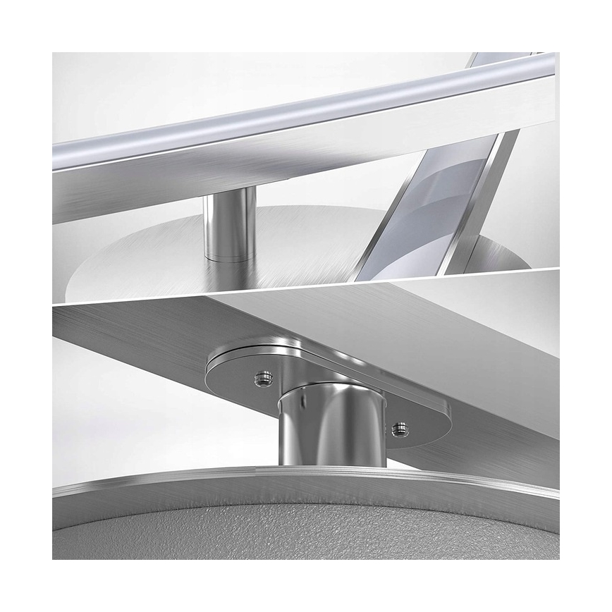 LED-taklampa 2 x 6 W, 230 V, blank krom