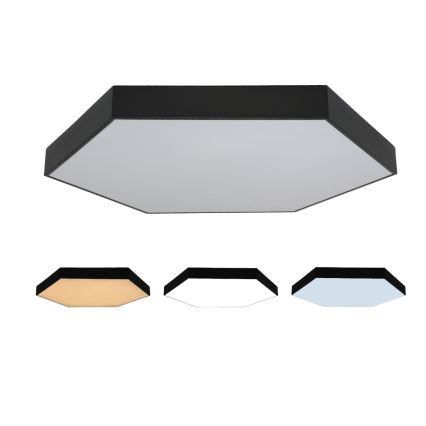 LED-taklampa, 200 W, 230 V, 3000/4000/6500 K, Ø 100 cm, svart