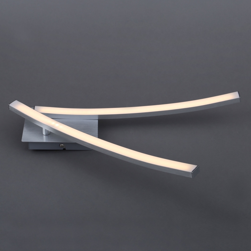 LED taklampa 2x LED/6W/230V 3000K matt krom