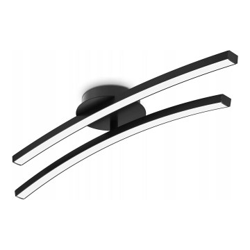 LED taklampa 2xLED/6W/230V 3000K svart