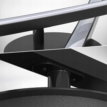 LED taklampa 2xLED/6W/230V 3000K svart