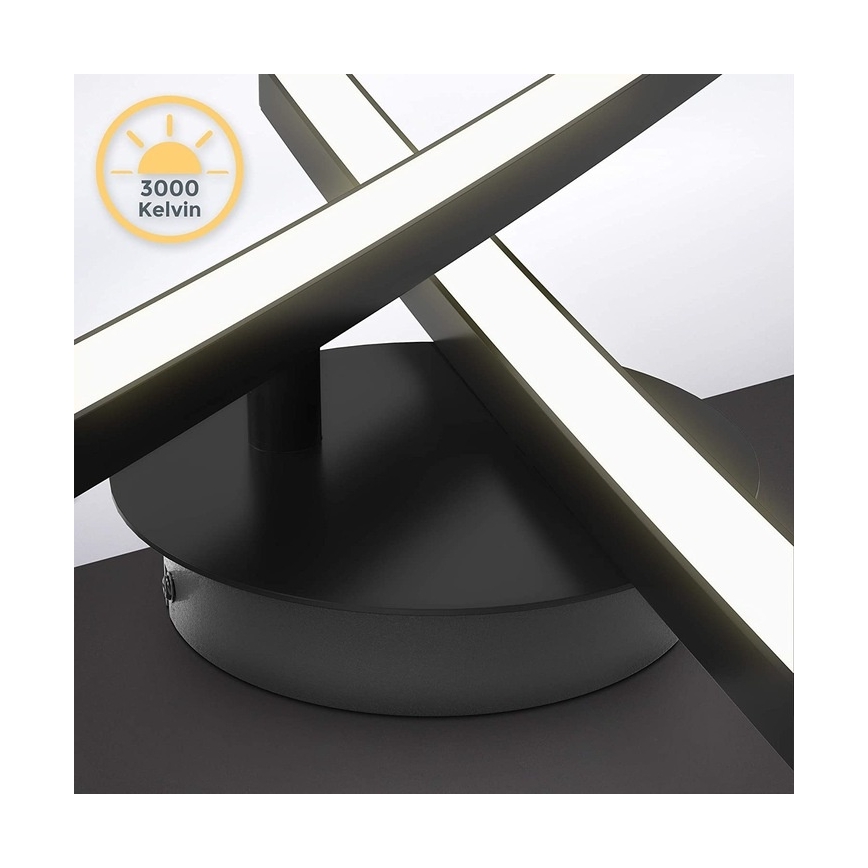 LED taklampa 2xLED/6W/230V 3000K svart