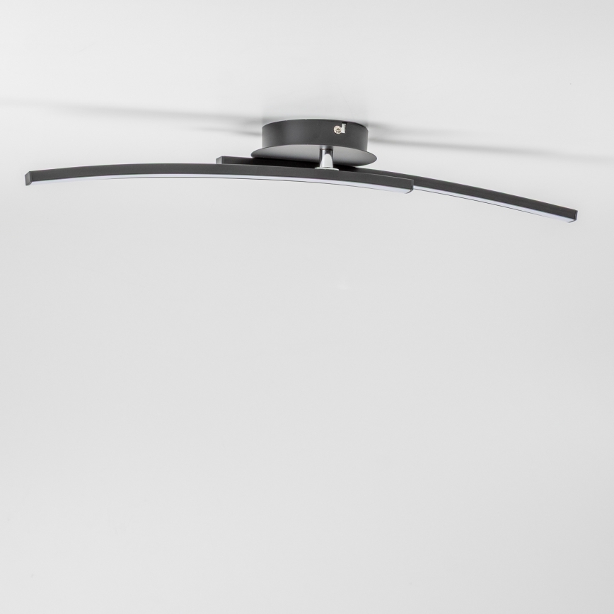 LED taklampa 2xLED/6W/230V svart