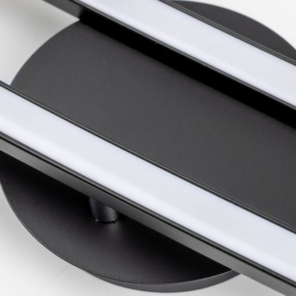 LED taklampa 2xLED/6W/230V svart