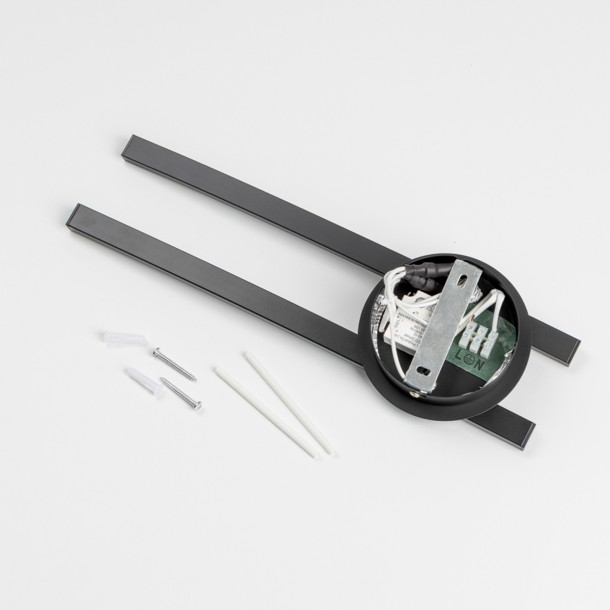 LED taklampa 2xLED/6W/230V svart