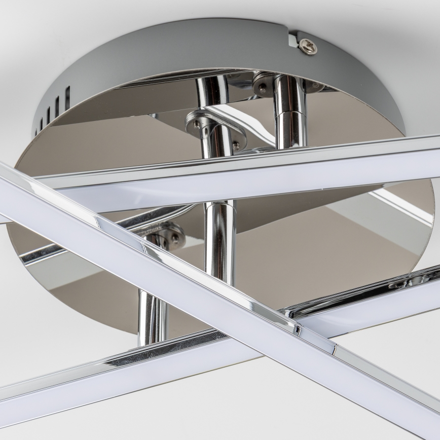 LED-taklampa 3xLED/3W/230V polerad krom