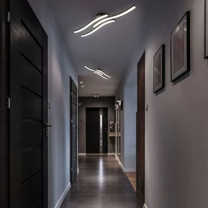 LED taklampa 3xLED/6W/230V 2700K svart