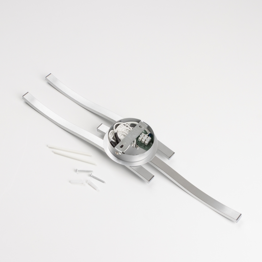 LED-taklampa 3xLED/6W/230V 3000K silverfärgad