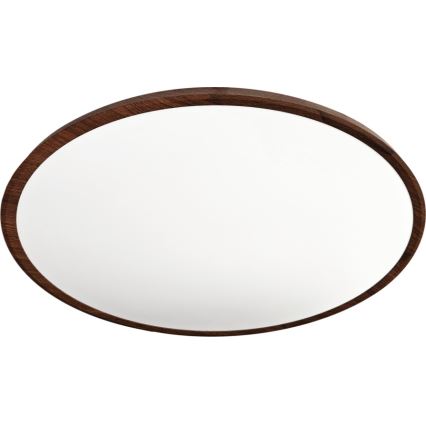 LED-taklampa, 40 W, 230 V — växbar färgtemperatur 3000/4000/6500 K, Ø 50 cm, brun