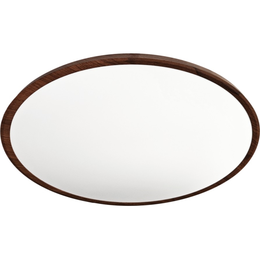 LED-taklampa, 40 W, 230 V — växbar färgtemperatur 3000/4000/6500 K, Ø 50 cm, brun