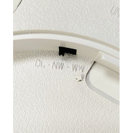 LED-taklampa, 40 W, 230 V — växbar färgtemperatur 3000/4000/6500 K, Ø 50 cm, brun