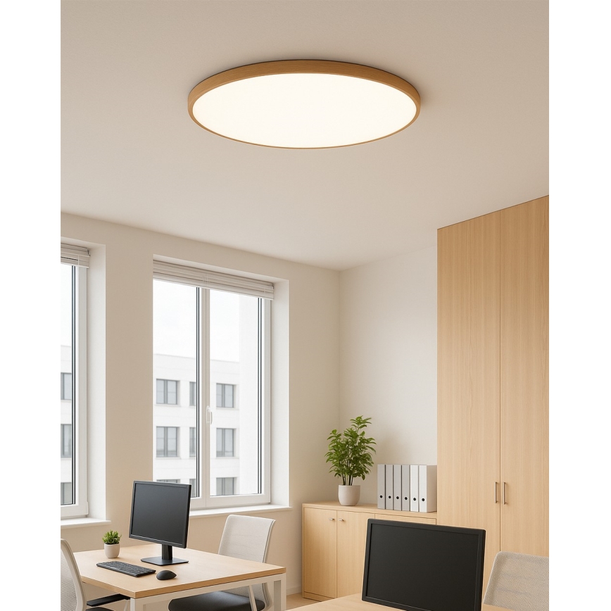 LED-taklampa 40W/230V 3000/4000/6500K Ø 50 cm beige