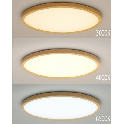 LED-taklampa 40W/230V 3000/4000/6500K Ø 50 cm beige
