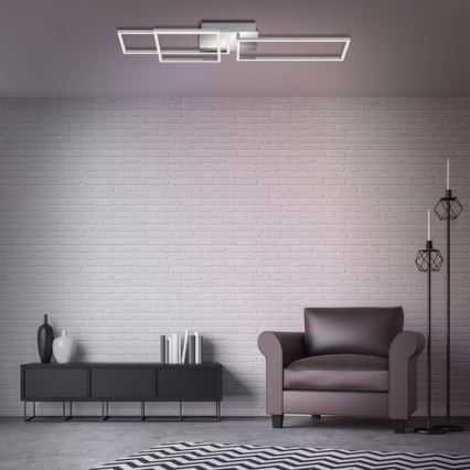 LED-taklampa 42 W / 230 V / 3000 K, mattkrom