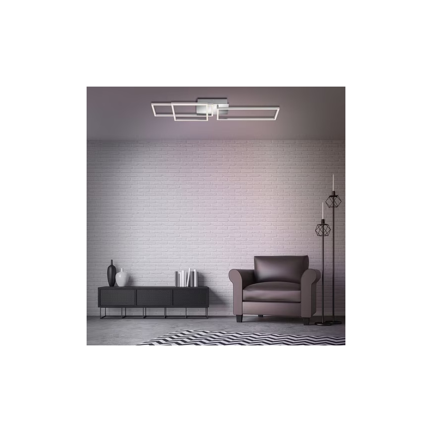 LED-taklampa 42 W / 230 V / 3000 K, mattkrom