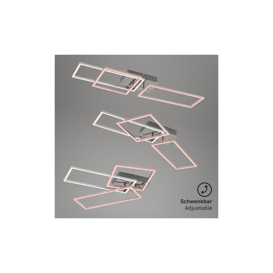 LED-taklampa 42 W / 230 V / 3000 K, mattkrom