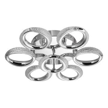 LED taklampa 7xLED/14W/230V 3000-5000K diameter 50 cm skinande krom