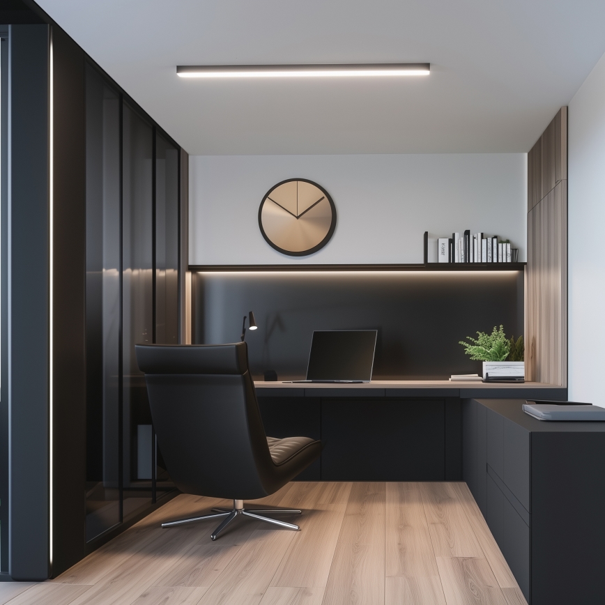 LED-taklampa ALLDAY BASIC LED/40W/230V 2700/4000/6000K svart