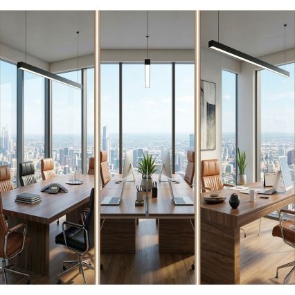 LED-taklampa ALLDAY BASIC LED/40W/230V 2700/4000/6000K svart