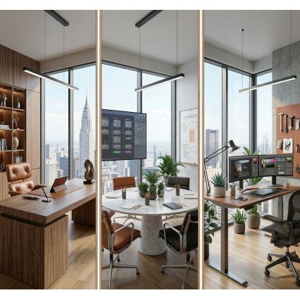 LED-taklampa ALLDAY BASIC LED/40W/230V 2700/4000/6000K svart