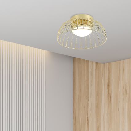 LED-taklampa BETSY LED/12W/230V Ø 25 cm guld