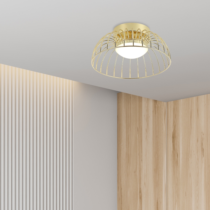 LED-taklampa BETSY LED/12W/230V Ø 25 cm guld