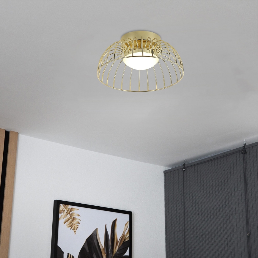 LED-taklampa BETSY LED/12W/230V Ø 25 cm guld