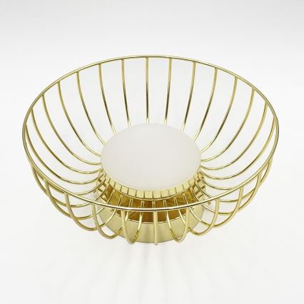 LED-taklampa BETSY LED/12W/230V Ø 25 cm guld