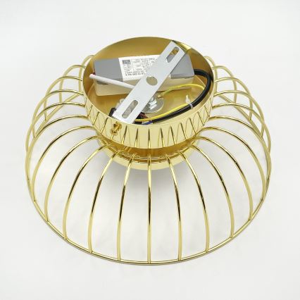 LED-taklampa BETSY LED/12W/230V Ø 25 cm guld