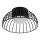 LED-taklampa BETSY LED/12W/230V Ø 25 cm svart