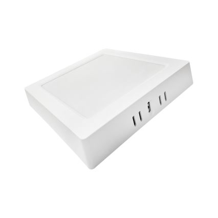 LED taklampa BLOCK LED/12W/230V 4000K 16,7x16,7 cm vit