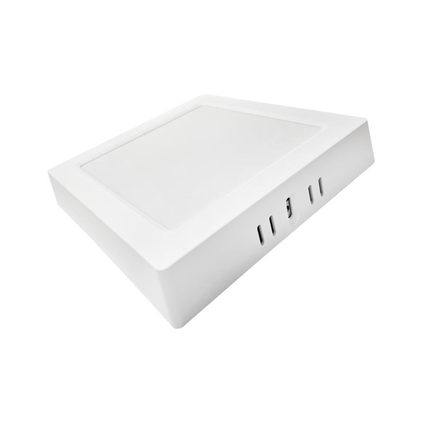 LED taklampa BLOCK LED/12W/230V 4000K 16,7x16,7 cm vit