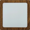 LED taklampa BLOCK LED/12W/230V 4200K 16,3x16,3 cm brun