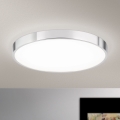 LED taklampa BULLY LED/28W/230V diameter 28 cm skinande krom