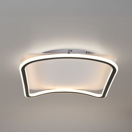LED taklampa CALI LED/30W/230V 40x40 cm svart