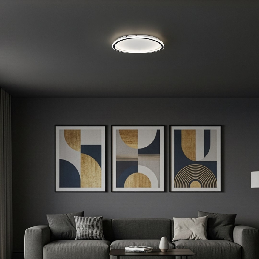 LED taklampa CALI LED/30W/230V Ø 40 cm svart