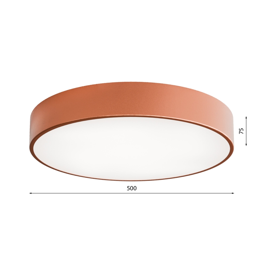 LED Taklampa CLEO LED/69W/230V 4000K Ø 50 cm kopparfinish
