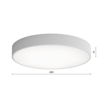 LED Taklampa CLEO LED/69W/230V 4000K Ø 60 cm grå