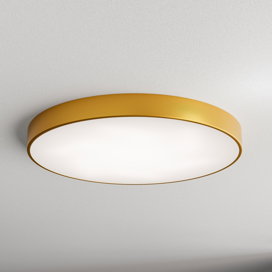 LED Taklampa CLEO LED/96W/230V 4000K Ø 80 cm guld