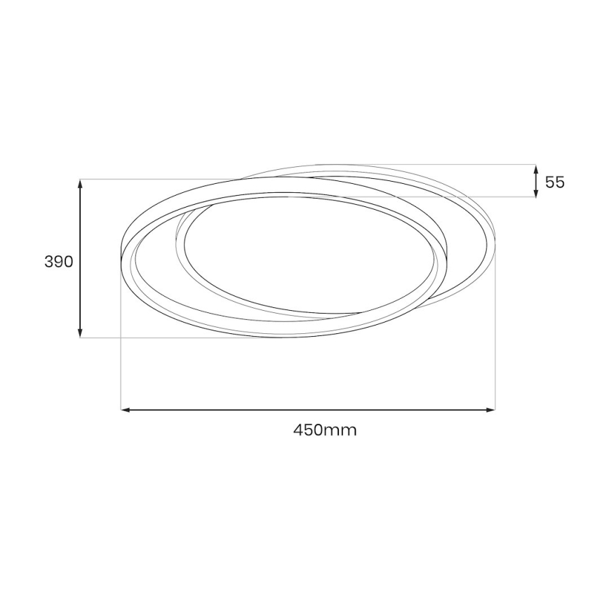 LED-taklampa CORDOBA LED/30W/230V vit